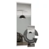 Duo Sliding Wardrobe Door Mirror With Aluminium Frame (W)762mm -Famous Furniture Store 12807034 1284843069600077