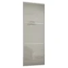Linear Sliding Wardrobe Door 3 Panel Arctic White Glass With Silver Frame (W)610mm -Famous Furniture Store 12811751 3484843064101944