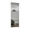Linear Sliding Wardrobe Door 3 Panel Mirror With White Frame (W)610mm -Famous Furniture Store 12811777 5094843064415189