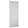 Linear Sliding Wardrobe Door 3 Panel White With White Frame (W)610mm -Famous Furniture Store 12811785 1174843064776128