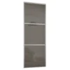 Linear Sliding Wardrobe Door 3 Panel Cappuccino Glass With Silver Frame (W)914mm -Famous Furniture Store 12811816 1404843065793494