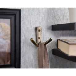 Modern Twin Hook - Antique Brass -Famous Furniture Store 12817376 1354995165172173