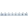 8 Heavy Duty Chrome Hat And Coat Hooks On White Board -Famous Furniture Store 12817380 3374831943292204