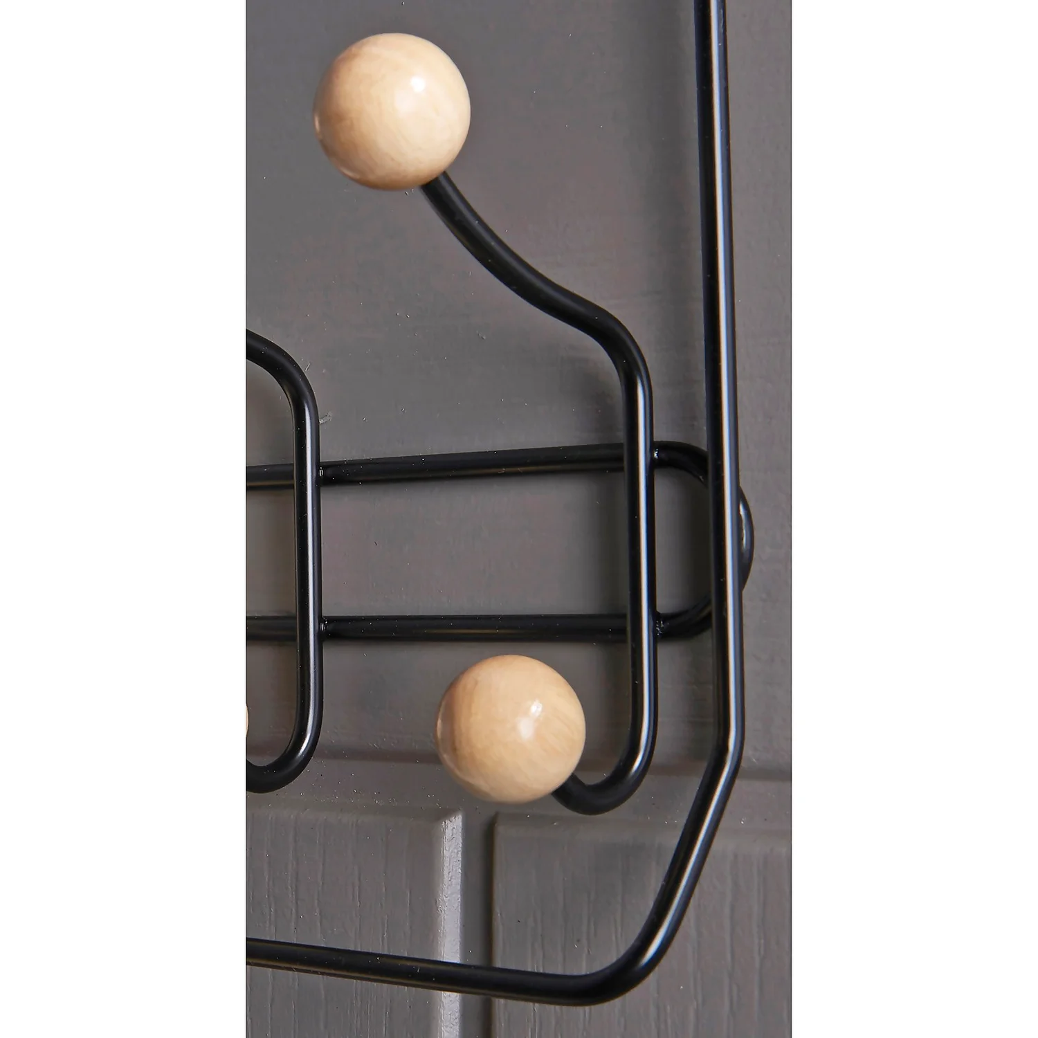 None Wooden Ball With Towel Bar Coat Hook 5 None Wooden Ball With Towel Bar Coat Hook - Image 3