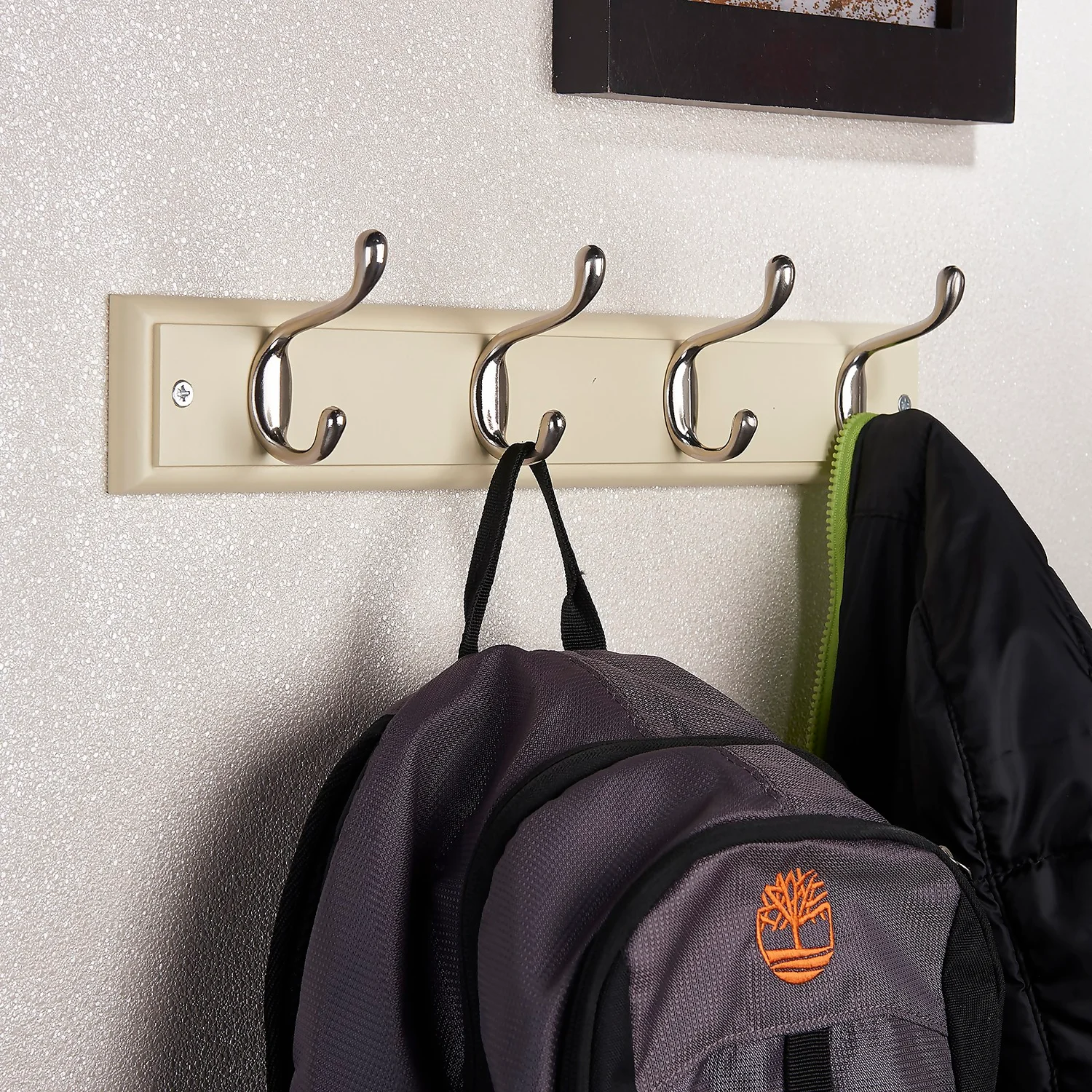 None Heavy Duty Hat & Coat Hook - 4 Hooks 4 None Heavy Duty Hat & Coat Hook - 4 Hooks - Image 2