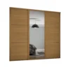 Shaker 3 Door Sliding Wardrobe Kit Oak Panel / Mirror With Oak Frame (W)2136 X (H)2260mm -Famous Furniture Store 12835300 1234831967365335