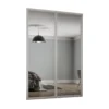 Shaker 2 Door Sliding Wardrobe Kit Mirror With Cashmere Frame (W)1753 X (H)2260mm -Famous Furniture Store 12835431 3834831961149251