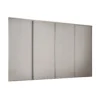Classic 4 Door Sliding Wardrobe Kit Cashmere Panel (W)2370 X (H)2260mm