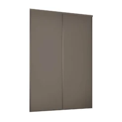 Classic 2 Door Sliding Wardrobe Kit Stone Grey Panel (W)1489 X (H)2260mm