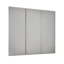 Classic 3 Door Sliding Wardrobe Kit Dove Grey Panel (W)1760 X (H)2260mm