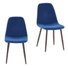 Perth Velvet Diamond Back Dining Chair - Set Of 2 - Navy -Famous Furniture Store 12835995 1104910183508489