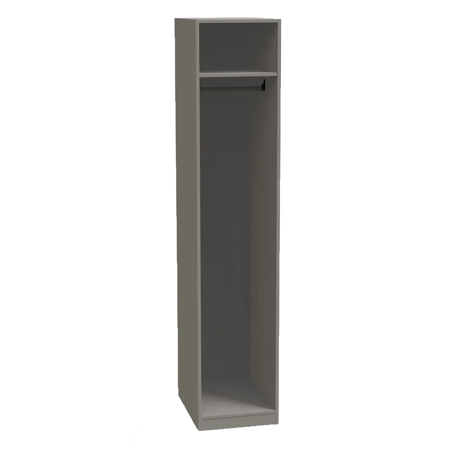 Fitted Bedroom Shaker Single Wardrobe - Grey 4 Fitted Bedroom Shaker Single Wardrobe - Grey - Image 2