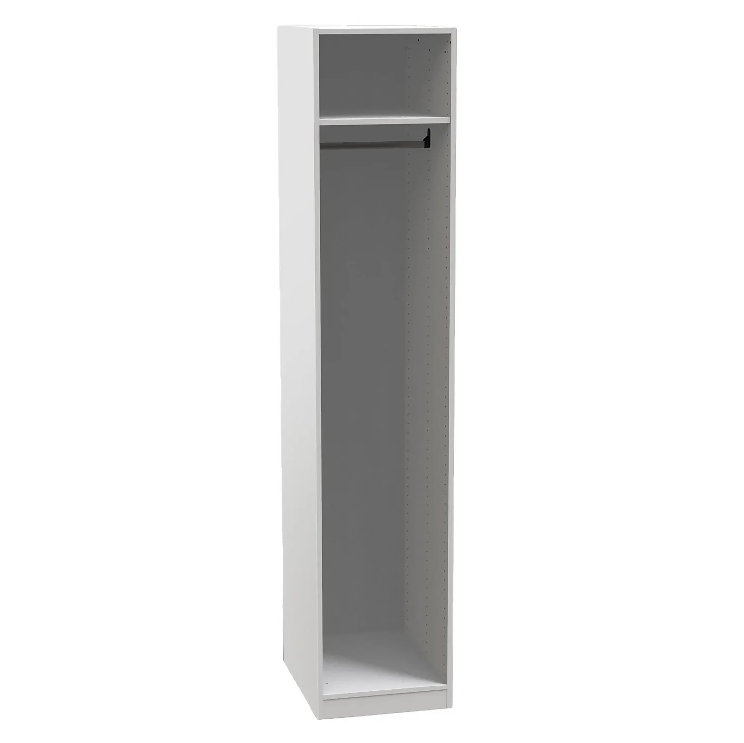 Fitted Bedroom Shaker Single Wardrobe - White 4 Fitted Bedroom Shaker Single Wardrobe - White - Image 2