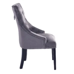 Annabelle Velvet Dining Chairs - Set Of 2 - Grey -Famous Furniture Store 12838750 1234904215157610