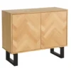 Skelby Herringbone Oak Sideboard -Famous Furniture Store 12838834 1884831906715910