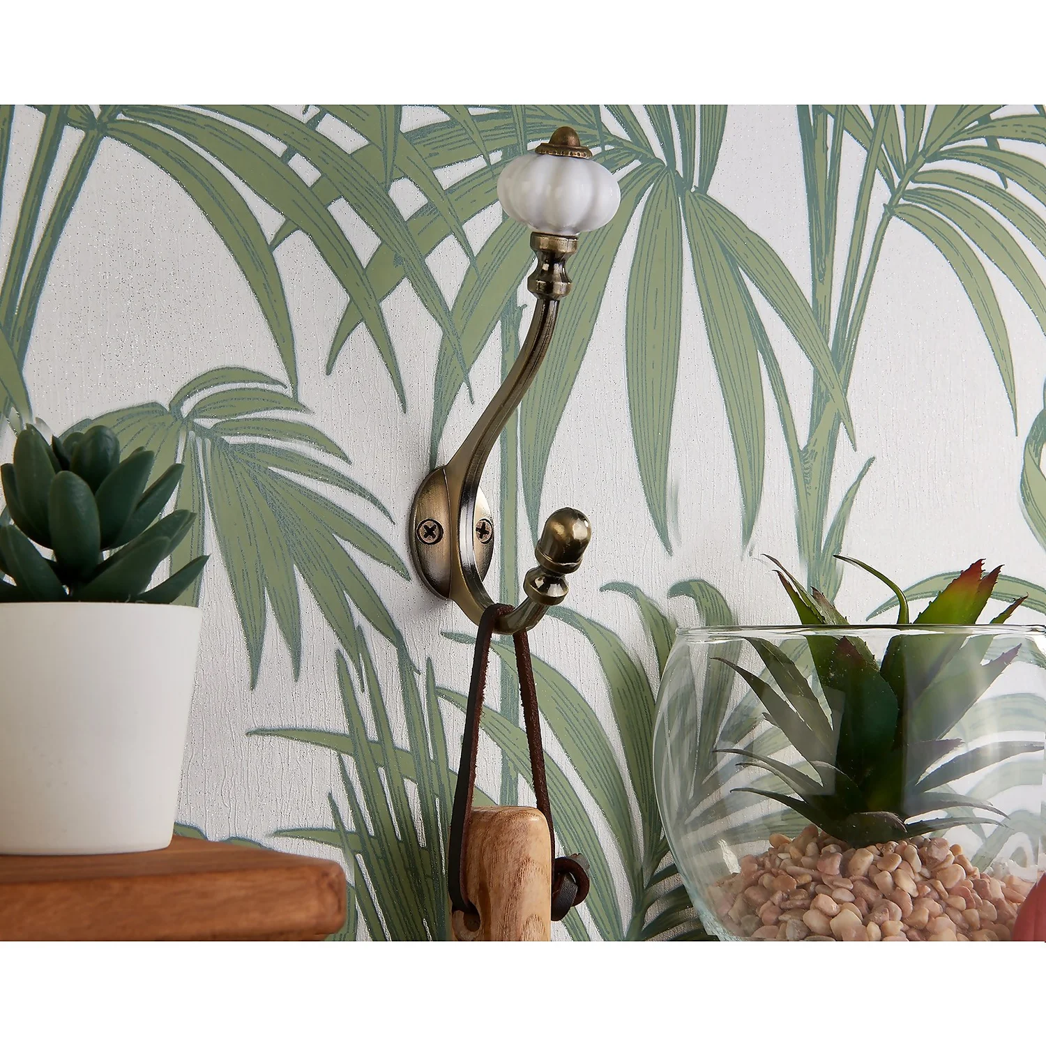 Ceramic Hook - Antique Brass 5 Ceramic Hook - Antique Brass - Image 3