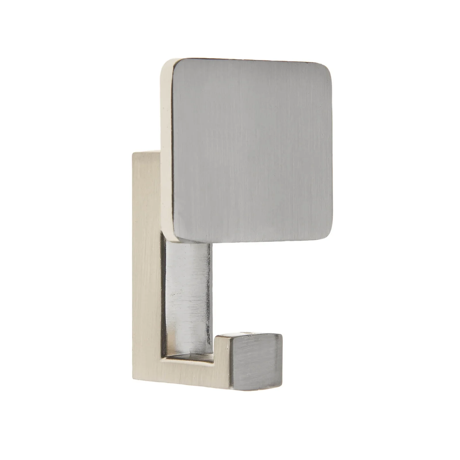 Square Back Hook - Satin Nickel 3 Square Back Hook - Satin Nickel