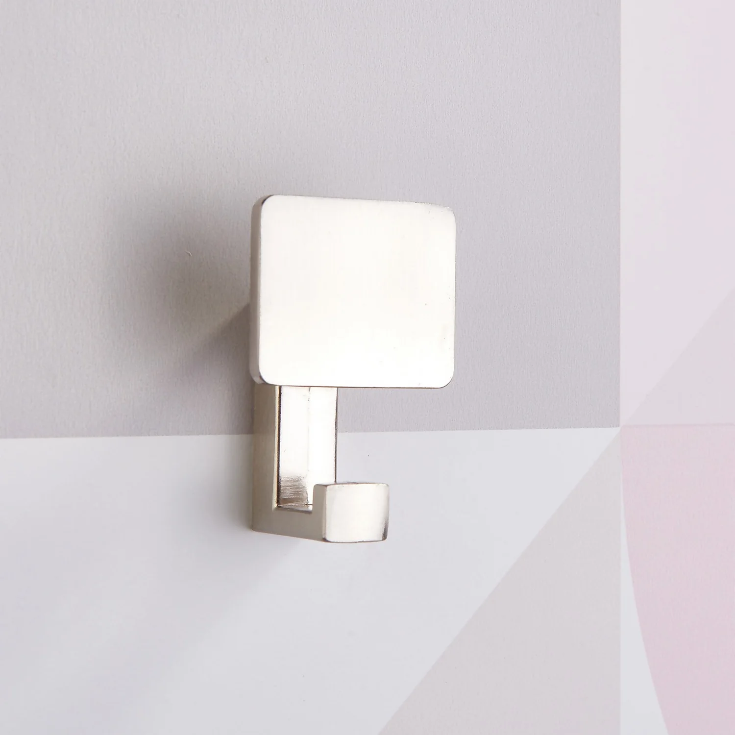 Square Back Hook - Satin Nickel 4 Square Back Hook - Satin Nickel - Image 2