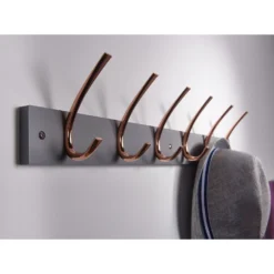6 Large Rib Copper Hook On Slate Grey Bloc Board -Famous Furniture Store 12839287 1964845858356478