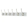 6 Victorian Satin Nickel Hooks On White Bloc Board -Famous Furniture Store 12839295 1084845858536232