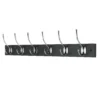 6 Victorian Chrome Hooks On Black Bloc Board -Famous Furniture Store 12839305 7324845858824796