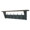 6 Black Victorian Hook On Grey Shelf Combo