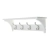 4 Coat Satin Nickel Hooks On White Shelf Combo -Famous Furniture Store 12839422 1614845860280069