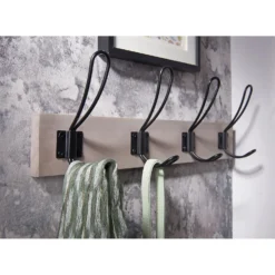 4 Black Wire Hook On Light Grey Ash Board -Famous Furniture Store 12839430 4864845860785866