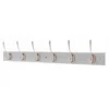 6 Victorian Satin Nickel Hooks On Dove Bloc Board -Famous Furniture Store 12839446 1974845861399579