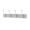 4 Victorian Satin Nickel Hooks On Dove Bloc Board -Famous Furniture Store 12839448 2104845861301296