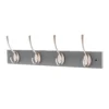 4 Victorian Satin Nickel Hooks On Slate Grey Bloc Board 2 4 Victorian Satin Nickel Hooks On Slate Grey Bloc Board -Famous Furniture Store 12839547 1354845861908277