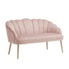 Sophia Scallop Occasional Sofa - Blush -Famous Furniture Store 12840480 9534843576450317