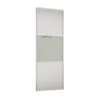 Linear Sliding Wardrobe Door 3 Panel White / Arctic White Glass With White Frame (W)914mm 2 Linear Sliding Wardrobe Door 3 Panel White / Arctic White Glass With White Frame (W)914mm -Famous Furniture Store 12841568 2054843911700806