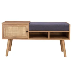 Kubu Rattan Hallway Bench -Famous Furniture Store 12844147 5804870243866018