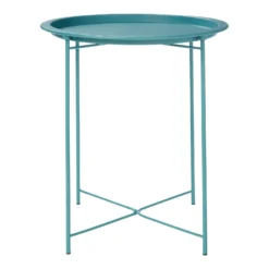 Folding Side Table Dark Teal -Famous Furniture Store 12879006 9224888469517198