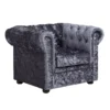 Chesterfield Crushed Velvet Armchair - Petrol Blue -Famous Furniture Store 12882324 9085036616365010