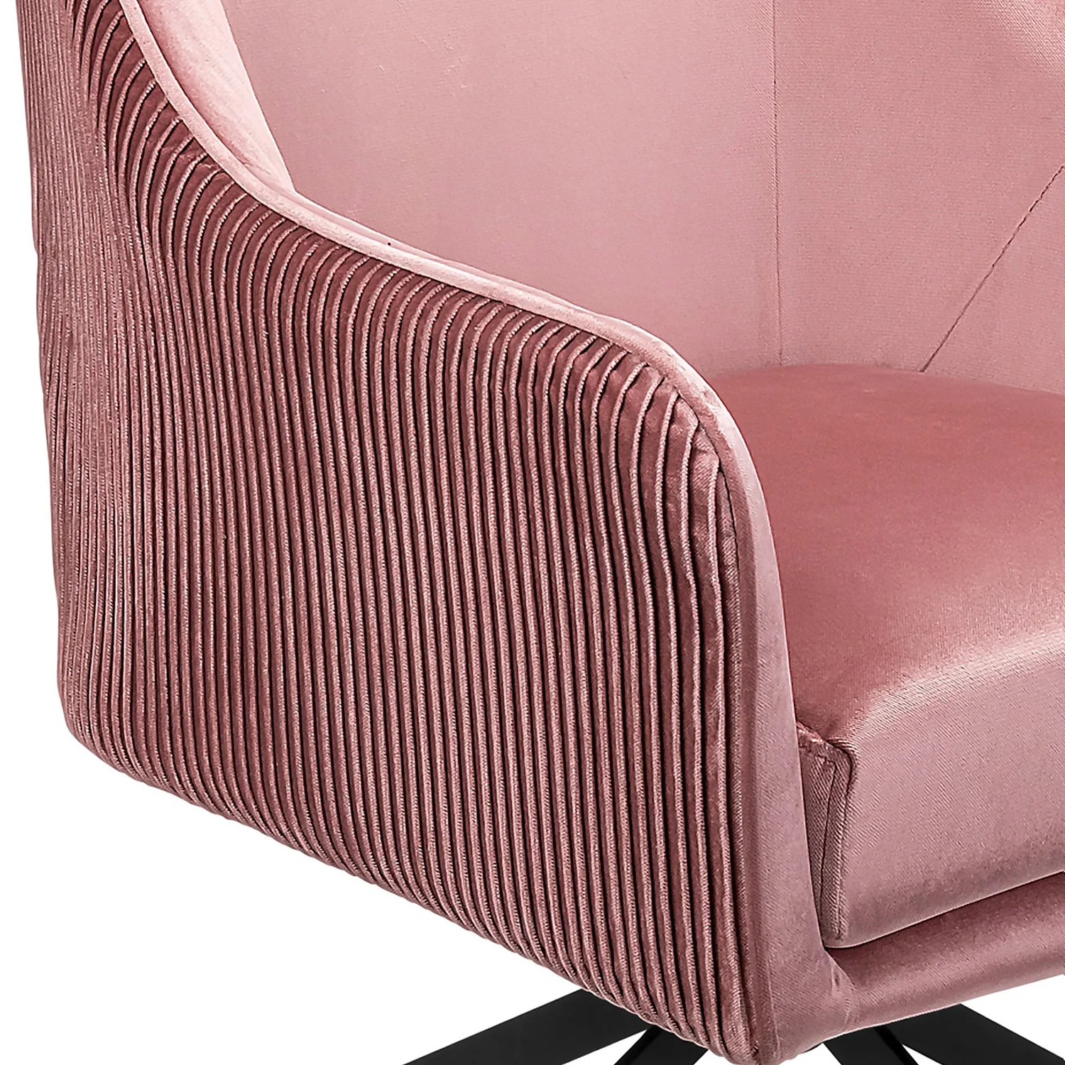 Pia Pleat Swivel Chair - Rose 8 Pia Pleat Swivel Chair - Rose - Image 6
