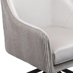 Pia Pleat Swivel Chair - Silver -Famous Furniture Store 12882871 1104887373158504