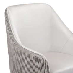 Pia Pleat Swivel Chair - Silver -Famous Furniture Store 12882871 1784887373126236