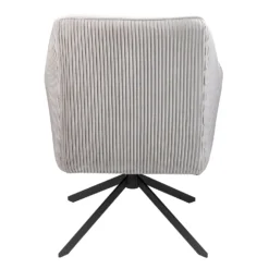 Pia Pleat Swivel Chair - Silver -Famous Furniture Store 12882871 1854887373095483