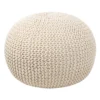 Charles Chunky Knit Pouffe - Cream 2 Charles Chunky Knit Pouffe - Cream -Famous Furniture Store 12882880 1044898261710662