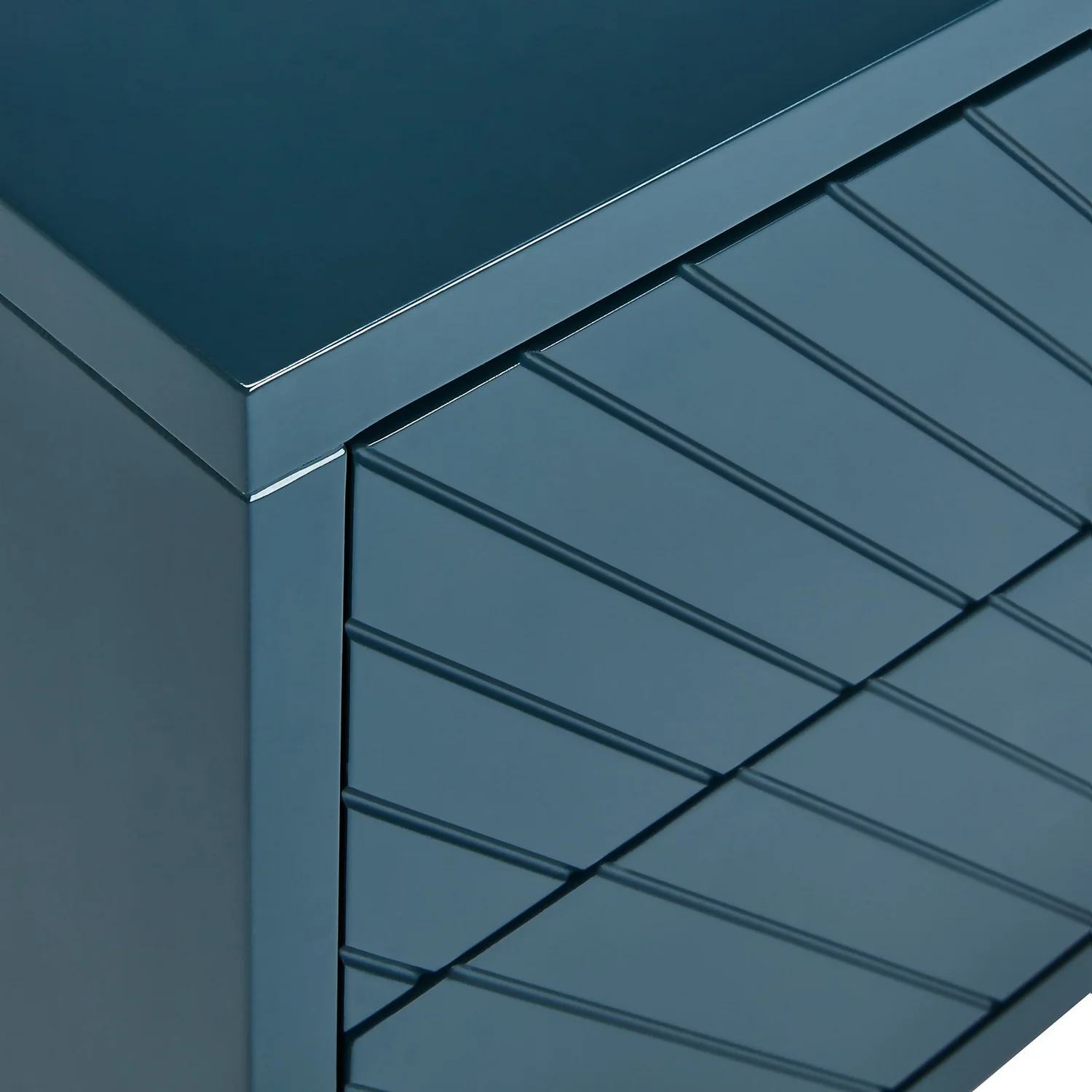 House Beautiful Trixie 2 Drawer Bedside Table - Blue 9 House Beautiful Trixie 2 Drawer Bedside Table - Blue - Image 7