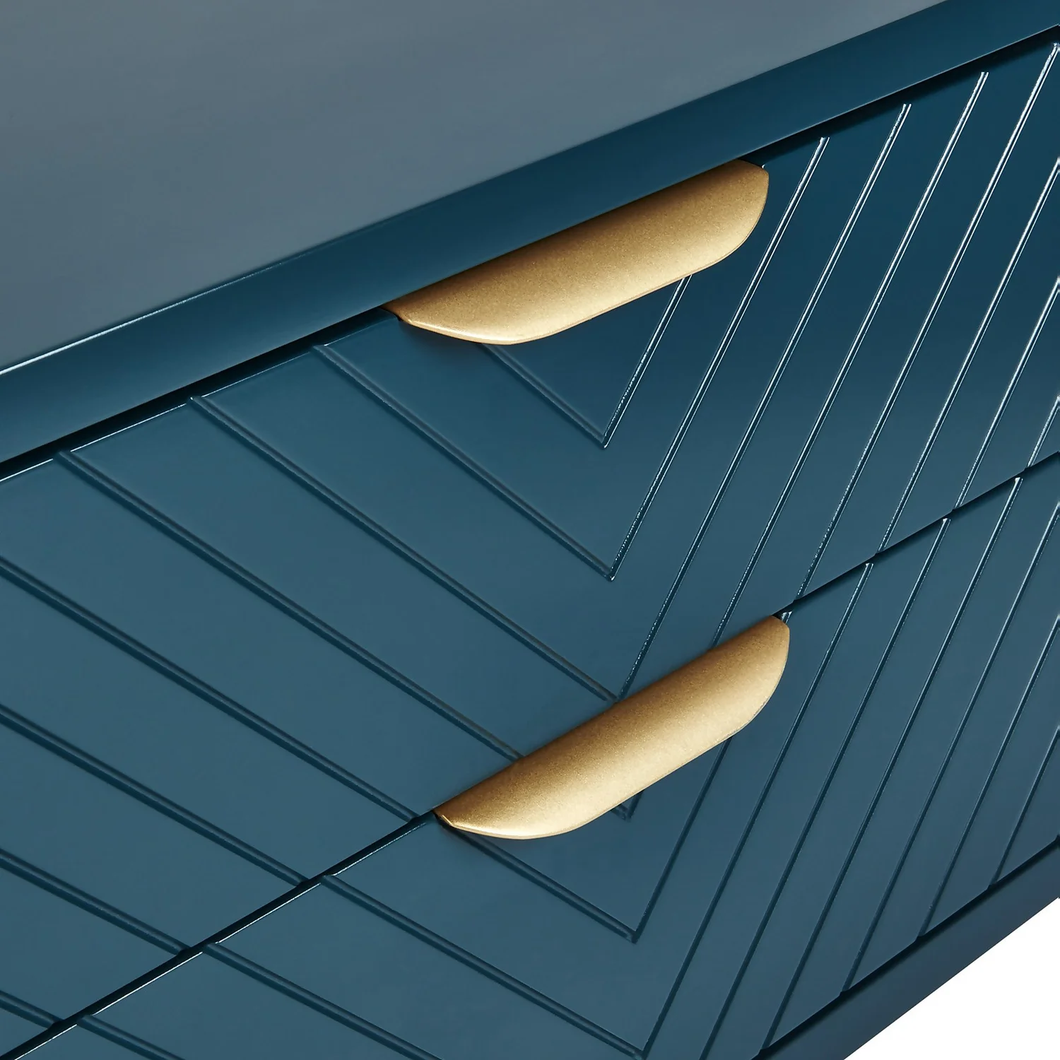 House Beautiful Trixie 2 Drawer Bedside Table - Blue 8 House Beautiful Trixie 2 Drawer Bedside Table - Blue - Image 6