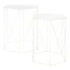 Hex Side Table Set Of 2 White -Famous Furniture Store 12888151 8844947208302207