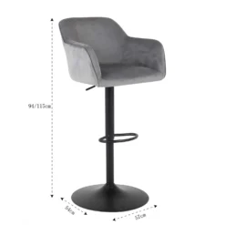 Barbara Height Adjustable Bar Stool -Famous Furniture Store 12888979 1524843287948990