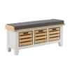 Ashstead Storage Bench - Oak & Ivory -Famous Furniture Store 12917106 1044897162591983