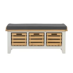 Ashstead Storage Bench - Oak & Ivory -Famous Furniture Store 12917106 2094897162773960