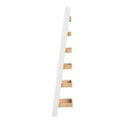 Ashstead Ladder Shelf - Oak & Ivory -Famous Furniture Store 12917109 8734897161945000