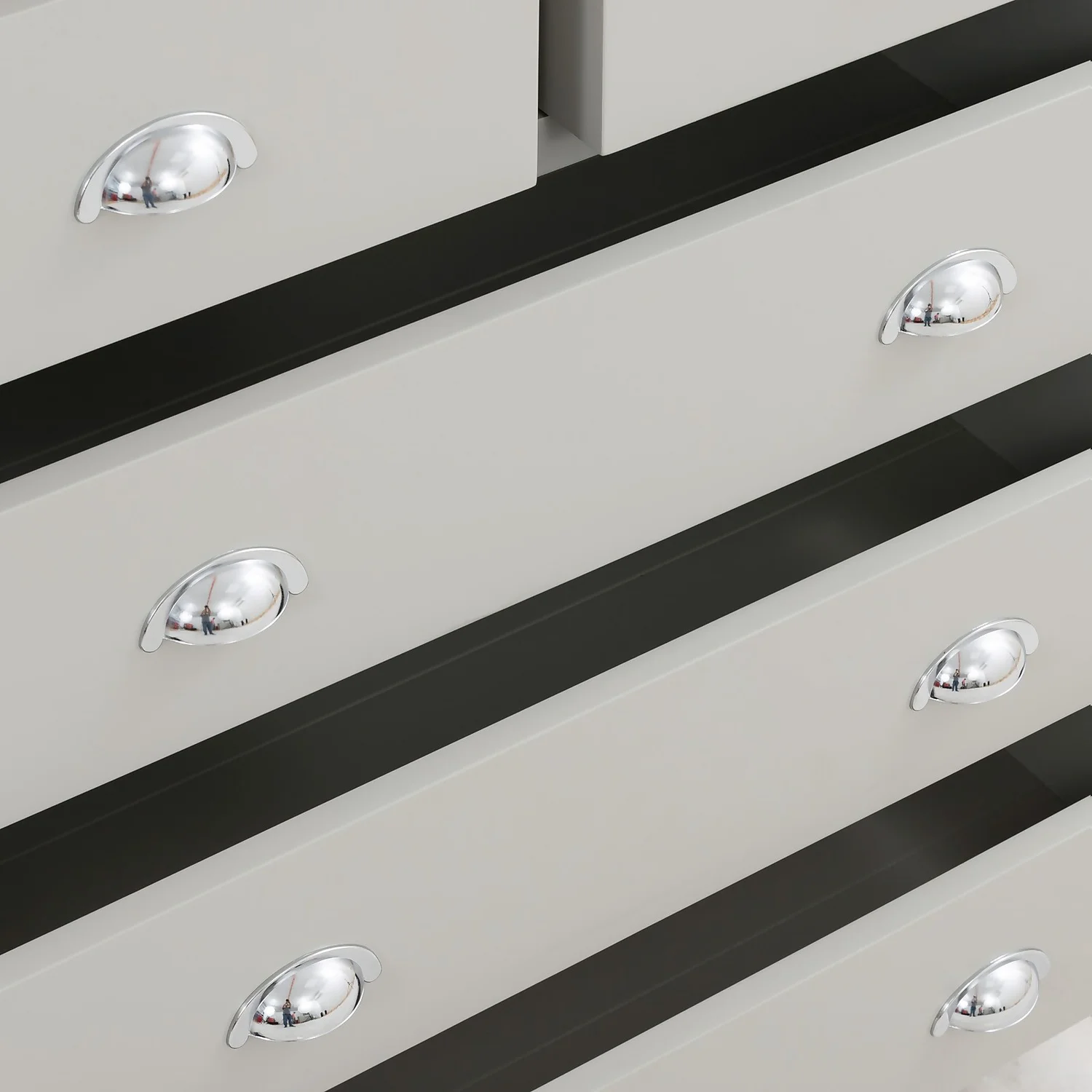 Norbury 5 Drawer Chest - Grey 8 Norbury 5 Drawer Chest - Grey - Image 6