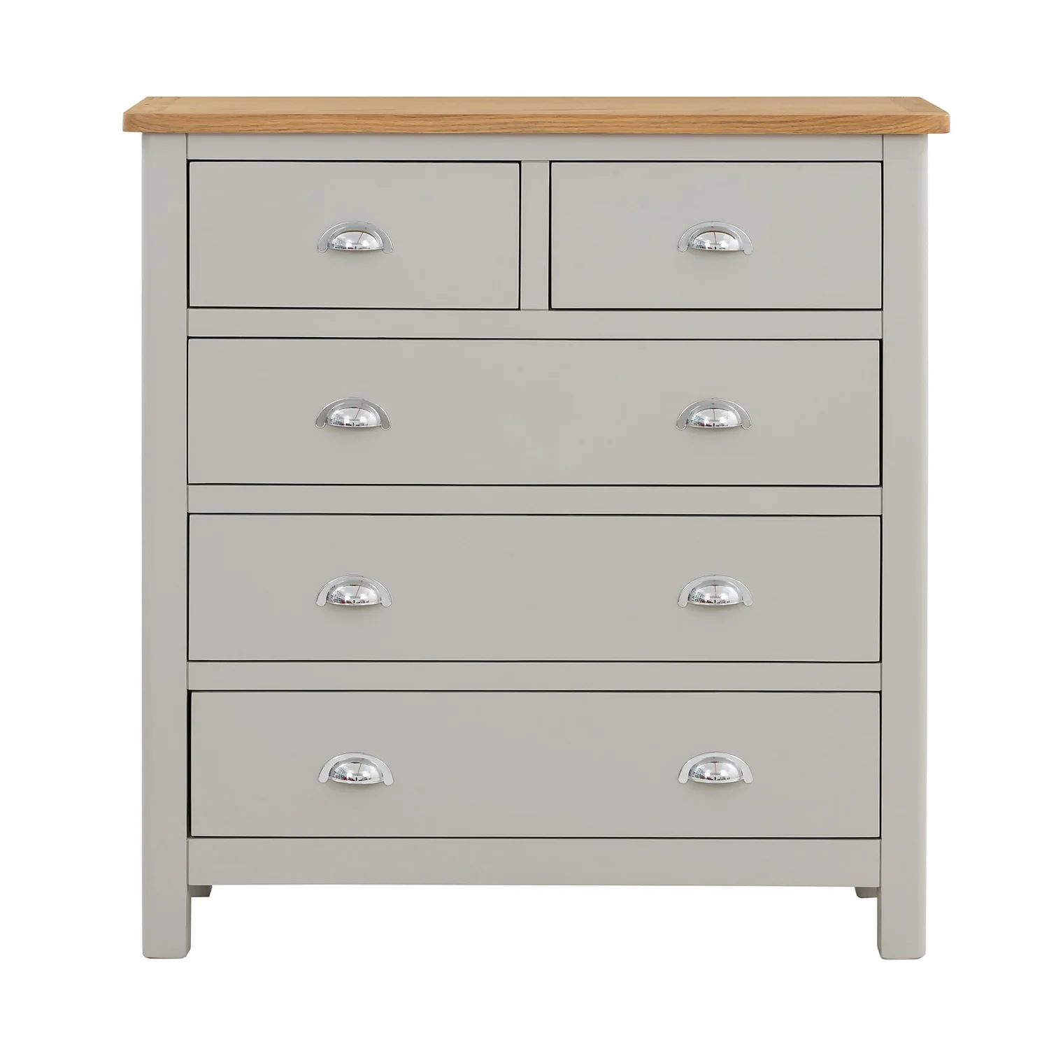 Norbury 5 Drawer Chest - Grey 6 Norbury 5 Drawer Chest - Grey - Image 4